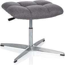 hjh OFFICE SARANTO 670934 Retro taburetė Audinys Pilka Namų biuro taburetė Reguliuojamas aukštis