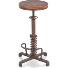 Ūkio baro taburetės 24-28 colių aukščio reguliuojamo aukščio pramoniniai stalčiai virtuvės salos derliaus valgomojo kėdės kavinės kėdės su pasukama medine sėdyne