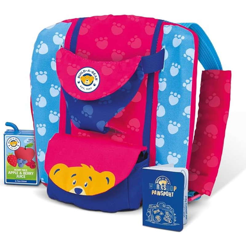 Casdon Build-A-Bear Workshop Pawfect Adventure žaislinis meškiukas nešiotojas