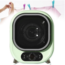 Maža kondensacinė džiovyklė, 5 kg talpos kompaktiška nešiojamoji džiovyklė, maža kondensacinė džiovyklė, 0,8 kg įkrovos talpa, skirta namams, butams ir kemperiams, žalia