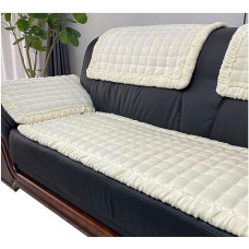 Velveto sofos dangtelis kampinis sofos L formos sofos dangtelis sofos dangtelis sofos / sofos dangtelis mesti antklodę kampinis sofos 4/3/2/1 sėdynės sofos apsauga sofos dangteliai neslidus šuo katė ( spalva : smėlio spalvos, dydis : 70 x 210 cm