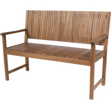 Siena Garden Falun 2-Seater Bench 59 x 122 x 90 cm, Acacia Wood, Oiled in Natural, FSC 100%