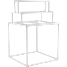 VEVOR PVC rankšluosčių laikiklis 8 strypai Lauko laisvai pastatomas rankšluosčių stovas Baseino rankšluosčiai Drabužių džiovintuvas vidaus ir lauko antklodėms idealiai tinka vonios kambariui Spa balta