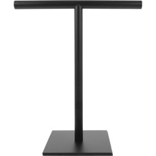 Stovintis rankšluosčių laikiklis, pagamintas iš nerūdijančio plieno - laisvai pastatomas vonios ir virtuvės audinių stovas Tvirtas stalo rankšluosčių laikiklis Stilingas juodas rankšluosčių stovas