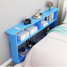 Retro medinis sofos stalas su 3 sluoksnių konsole mažoms erdvėms, mėlynas įėjimo stalas (39,3 x 3,9/100 x 10 cm)