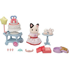 Sylvanian Families 5646 Vakarėlio žaidimų rinkinys su figūrėle - Lėlių namų žaidimų rinkinys