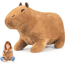 40 cm Capybara pliušinis žaislas, Capybara Cuddly Toy, imitacinės gyvūnų Capybara lėlės, mielos Capybara Plushie graužikų pliušinis žaislas pagalvėlė, didelė gimtadienio dovana vaikams