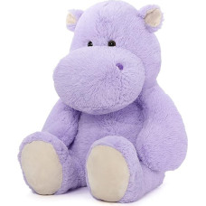 MorisMos Giant Hippo Cuddly Toy XXL, 90 cm Sitting Large Hippo Stuffed Toy Soft Hippo Doll Birthday Christmas Gift for Children Babies