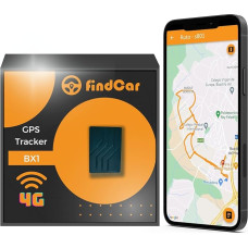 findCar BX1-4G GPS Tracker for Cars, Trucks, Motorcycles and More - Live Location with Battery, Magnet, Alarms: Excessive Speed, Anti-Theft and Geofence (1000mAh 4G)