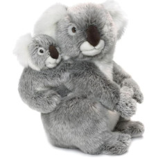 WWF WWF16898 World Wildlife Fund Plüsch Koala Mutter mit Baby, realistisch gestaltetes Plüschtier, ca. 28 cm groß und wunderbar weich, Mehrfarbig