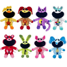 Super JAKES 8pcs Smiling Critters Plush Toy, CatNap Plush Smiling Critters Cartoon Stuff Dolls for Game Fans Favors Preferred Gifts for Kids Toddler Birthday