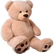 TE-Trend XXL Riesenteddy 135cm – Großer Plüschbär Kuscheltier, EIN riesiger Teddybär für Kinder und Erwachsene braun