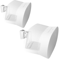 EMAQUIN Pair of Wall Brackets for Sonos Era 300 Speakers (Swivelling and Tilting, Compatible with Sonos Era 300, Pairs, White)