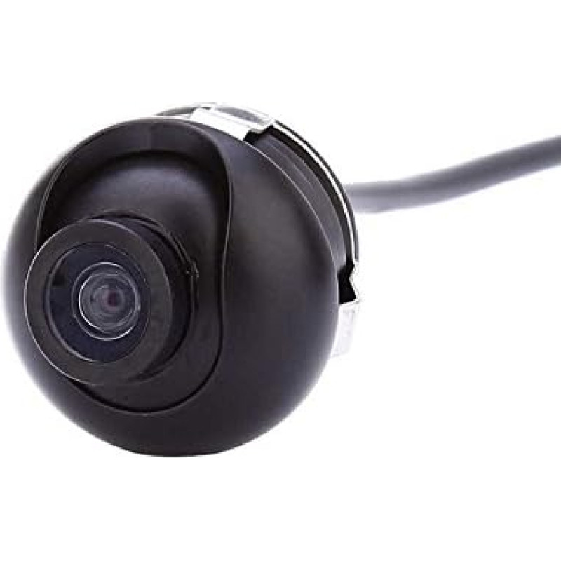 YMPA RFK-DR Reversing Camera Rotatable 360 Degree Colour with 6 Metre Cable Installation Mirroring On and Off Guide Lines Distance Lines Front Rear Side for Monitor and Reversing System 170 180