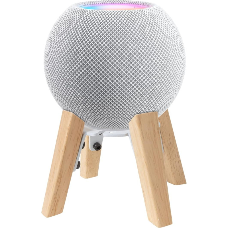 shinar Speaker Mounts Compatible with Speaker Stand HomePod Mini and Dot 4th Generation 2022 Adjustable Table Mount (HomePod Mini White)