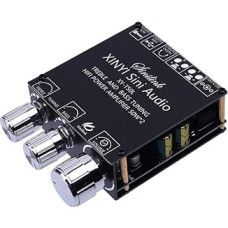 Power Amplifier Board, DC 5V-26V Bluetooth Amplifier Board 2.0 Channel 50W*2 BLE5.0 Treble Bass AUX/U-Disk Audio App Controller