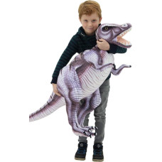 Sweety Toys 10943 XXL Plush Dinosaur Tyrannosaurus, Grey/Purple, 128 cm