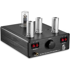 Nobsound Little Bear T11 6N2/12AX7 Vacuum & Valve Tube Phono Turntable Preamplifier; MM RIAA LP Vinyl Record Player Preamp; Stereo HiFi Audio Pre-Amplifier; Turntable Preamp