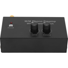 Turntable Preamp Turntable Phono Preamp Mini Audio Stereo Phonograph Preamp 2 XRCA L R Output Input Level Controller 100-240VAC PP500