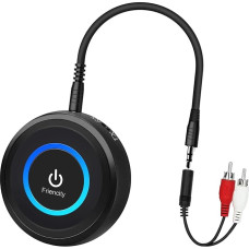 Friencity Bluetooth V4.1 Audio Sender Empfänger mit aptX Low Latency, 2-in-1 Wireless Bluetooth Adapter mit 3,5 mm / 2,5 mm RCA Audio Kabel für TV, Stereoanlage, MP3, CD Player, PC, Autolautsprecher