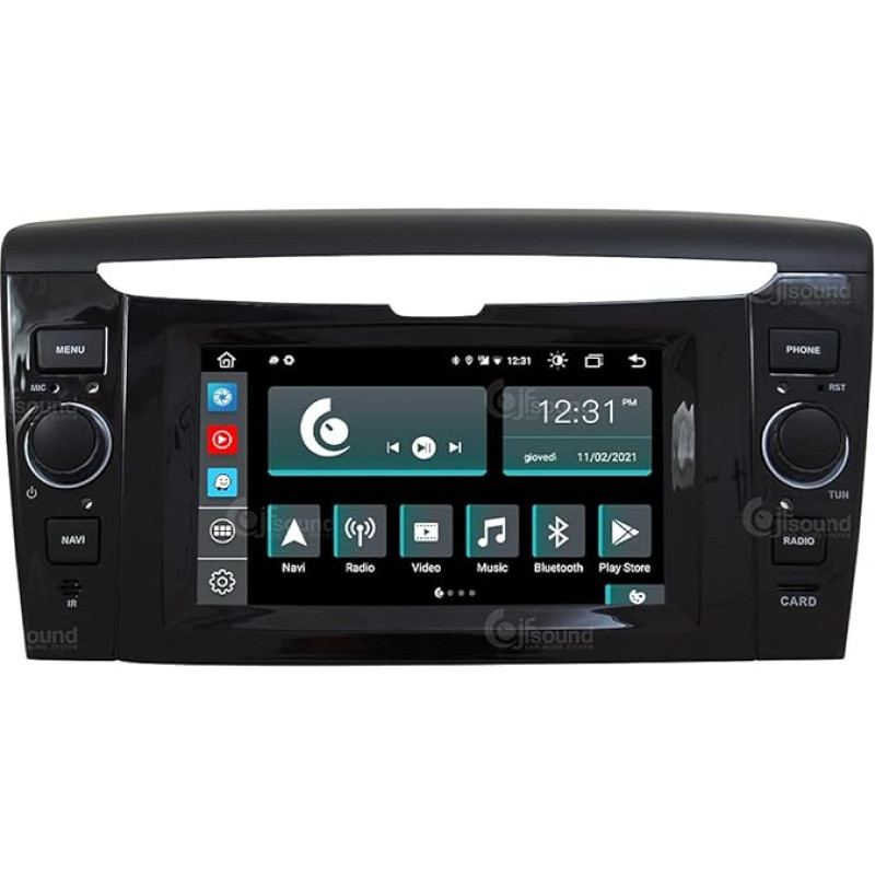 Personalised Car Radio for Lancia Ypsilon without Series Radio Android GPS Bluetooth WiFi USB DAB+ Touchscreen 7 Inch 8Core Carplay Android Car