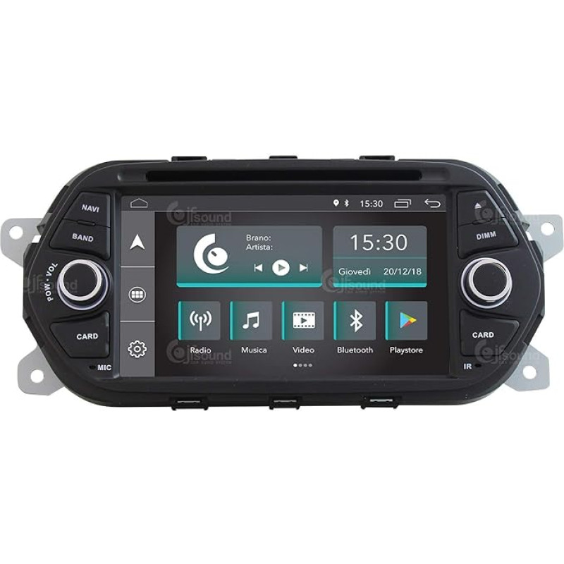 Costum fit Autoradio für FIAT Tipo Android GPS Bluetooth WiFi Dab USB Full HD Touchscreen Display 7