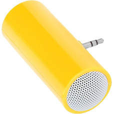 AYNEFY 3.5 mm Jack Stereo Mini Speaker, Portable Wireless Plug-in Speaker, Compatible with Types of Digital Devices, Suitable for Mobile Phones and Tablets (Yellow)