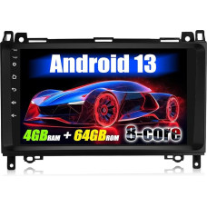 [8-Core] SIXWIN 4+64G Android 13 Carplay Android Car Radio for Mercedes-Benz W169 W245 B160 W639 Vito Viano W906 Sprinter, 9 Inch Touchscreen with DSP GPS WiFi BT USB FM RDS Mirror Link + 32 Band EQ