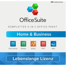 OfficeSuite Home & Business – Lebenslange Lizenz – Documents, Sheets, Slides, PDF, Mail & Calendar für 1 Windows PC