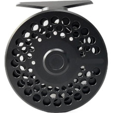 Fliegenfischrolle,Angelrolle 6061-T6aluminis Click Reel Click-and-Pawl Fliegenfischen Ausrüstung Werkzeuge Sport Unterhaltung Baitcastingrolle(Black III)