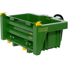 Rolly Toys rollyBox John Deere 408931 Tractor Trailer (Tilting Function, Green, for Children from 3-10 Years, for Pedal Tractor)