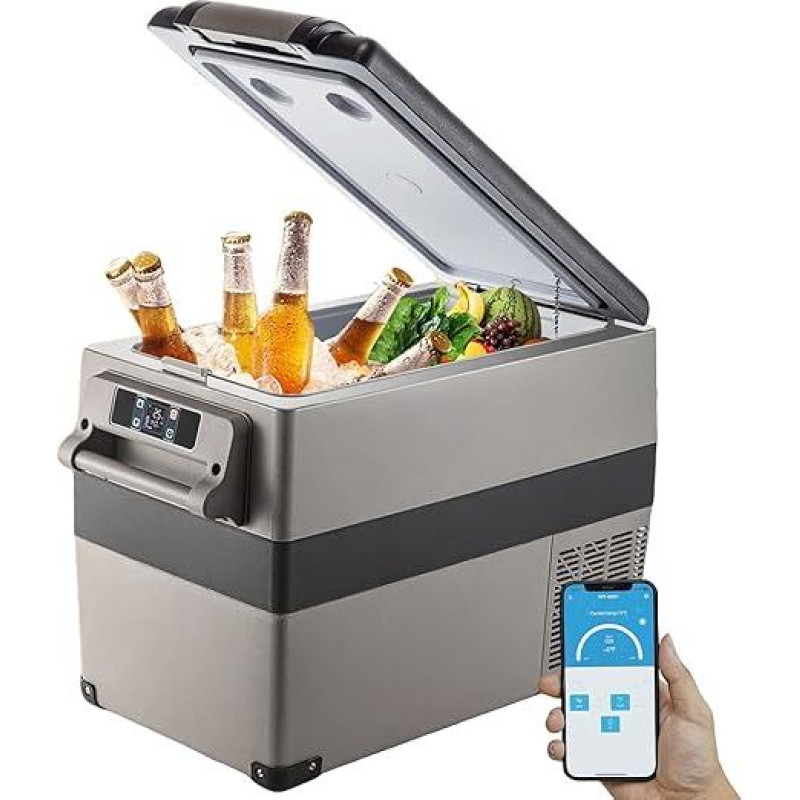 VEVOR Car Fridge 45 L Compressor Cool Box for Boat Truck Car etc. Portable Small Fridge 45 W