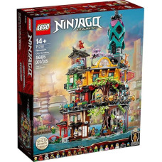 LEGO Ninjago Ninjago City Gardens 71741 konstravimo rinkinys; nindzių namų rinkinys su 19 minifigūrėlių, naujas 2021 m. (5 685 dalys)