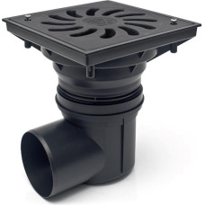 Yard Drain-Manhole - Cast Iron Grate - Passable - Load Up To 12500 kg - 245 x 245 mm (329-s - Z)