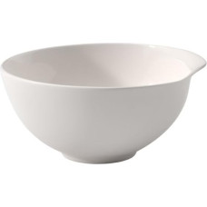 Villeroy & Boch 10-3420-3180 Flow Bowl Round, Elegant Porcelain Bowl with a Curved Shape, Suitable for Serving Sides, Salad or Other Dishes, 21 cm, Pack of 1