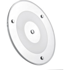 Motorhome 12 V LED Ceiling Light, 185 mm 9 W 5000 K Dimmable Panel Light for Boat Yacht Interior Lighting, 24 V Ultraslim Surface Mounted Light Two Colours (Cool White/Blue) with Touch Dimmer Switch