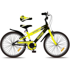 Unisex - Suaugusiųjų dviratis Bicicletta Sportiva Gialla 20 colių A Sfera Vaikiškas dviratis colių, geltonos spalvos