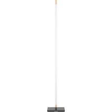 EGLO Camacho LED grindų lempa, 1 lemputės grindų lempa, reguliuojamas apšvietimas, grindų lempa, pagaminta iš plieno, medžio ir plastiko, juoda, natūrali, balta, biuro lempa, juoda, natūrali, balta, lempa su jutikliniu reguliatoriumi