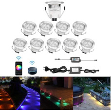 LED Recessed Spotlights, Diameter 30 mm, 0.6 W, Stairs Recessed Lights, IP67 Waterproof, Floor Recessed Spotlight, Outdoor Lamp