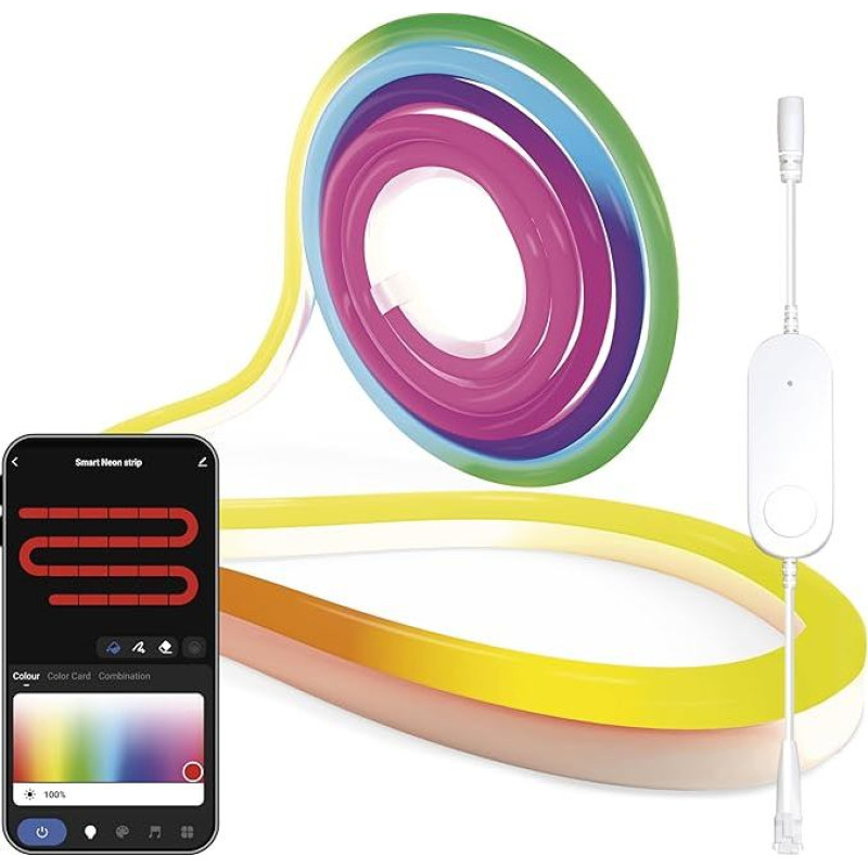 EMOS - išmanioji RGBIC neoninė juosta, 5 m - 