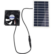 Solarbetriebener Ventilator, 30 W Solarpanel, Abluftventilator, Dachbodenventilator, Belüftung für Haustierhaus, Huhn, Hund, Katze