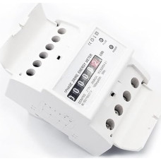 DIN Rail Electricity Meter Plastic Housing 35mm Single Phase 220V/230V Power Consumption Wattage Meter Meter Meter