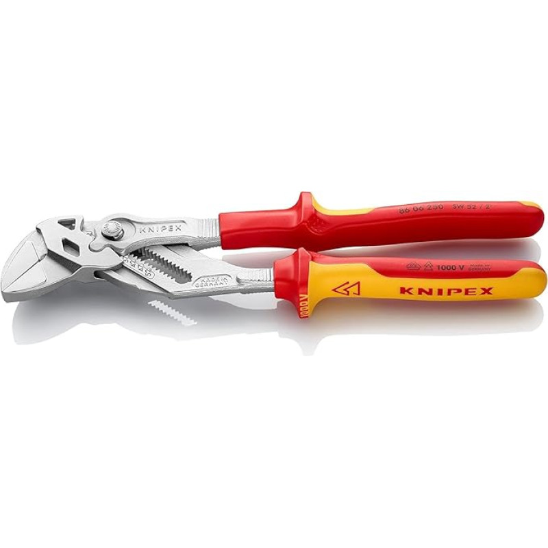 Knipex replės ir veržliaraktis viename įrankyje, 1000 V izoliacija (250 mm) 86 06 250