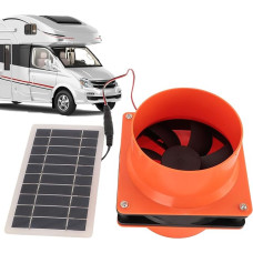 Solar-Abluftventilator, Solar-Dachventilator, wiederaufladbar, batteriebetrieben, tragbar, Timer, Telefonladung und umweltfreundlicher Ventilator, solarbetriebener Ventilator