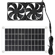 Photovoltaischer 8-W-12-V Doppelabluftventilator Für Effiziente Kühlung Belüftung Und Geruchsentfernung in Wohngaragen Grünräumen Solar Ventilator
