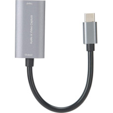 Vaizdo įrašymo kortelė C-HDMI Type to Type C 4K 1080P, Game Live Silver Grey Drive Z29A, vaizdo įrašymo kortelė mobiliesiems telefonams, žaidimų konsolėms, priedėliams, fotoaparatams