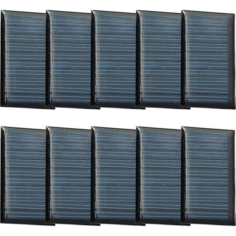 10 vnt. 5V 30 mA mini monokristalinio silicio saulės elementų modulis 