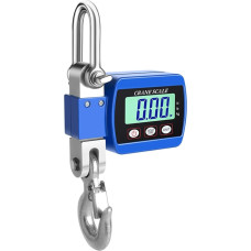 LCD-Digitalanzeige, Crance-Waage, 0,05–500 kg, tragbar, industrieller elektronischer Schwerlast-Hakenkran mit Einheitswechselfunktion(Blue)