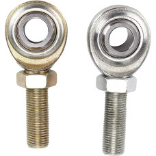 Rod Ends Heim Gelenke, 1/2 Zoll Zoll RH LH Gewinde, 2 Stück Edelstahl - Korrosionsbeständig, Hohe Tragkraft, Für Autos ATVs Boote Motorräder