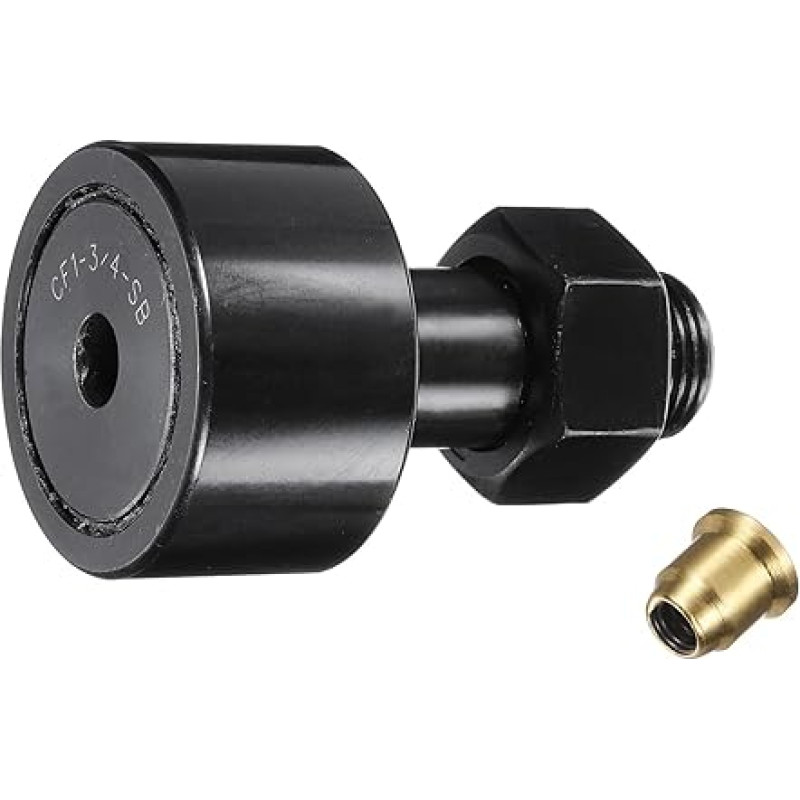 išteklių žemėlapis CF-1-3/4-SB CR28 Nockenfolgerschienenlager, Chromstahl-Rollenbolzenlager, 3,5 cm Rollendurchmesser, 3/4-16 UNF-Bolzentyp, für Werkzeugmaschinenführung